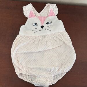 Classic Whimsy Pink Cat Baby bubble